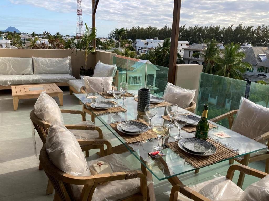 Splendide Penthouse Vue Mer A 5 Mn A Pied De La Plage Flic-en-Flacq Eksteriør billede